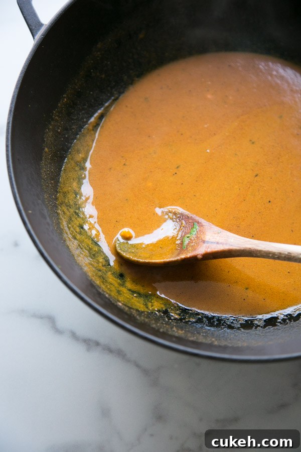 gluten-free butter chicken curry sauce in a pot