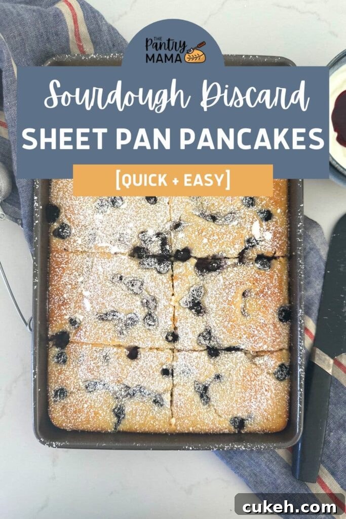 Sourdough Discard Sheet Pan Pancakes - Pinterest Image