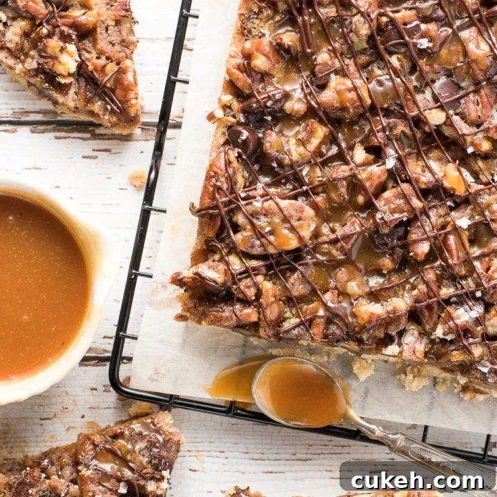 Caramel pecan bars