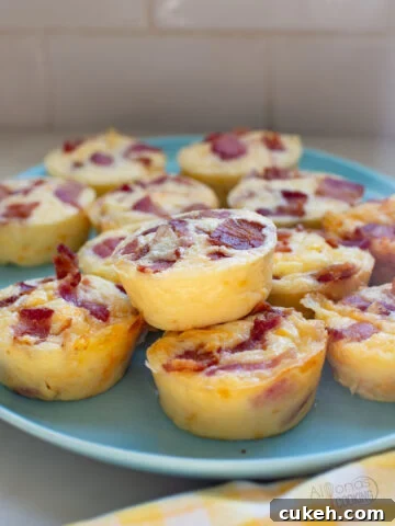 Homemade Starbucks egg bites on a platter