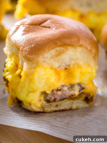 sausage-egg-and-cheese-breakfast-sliders