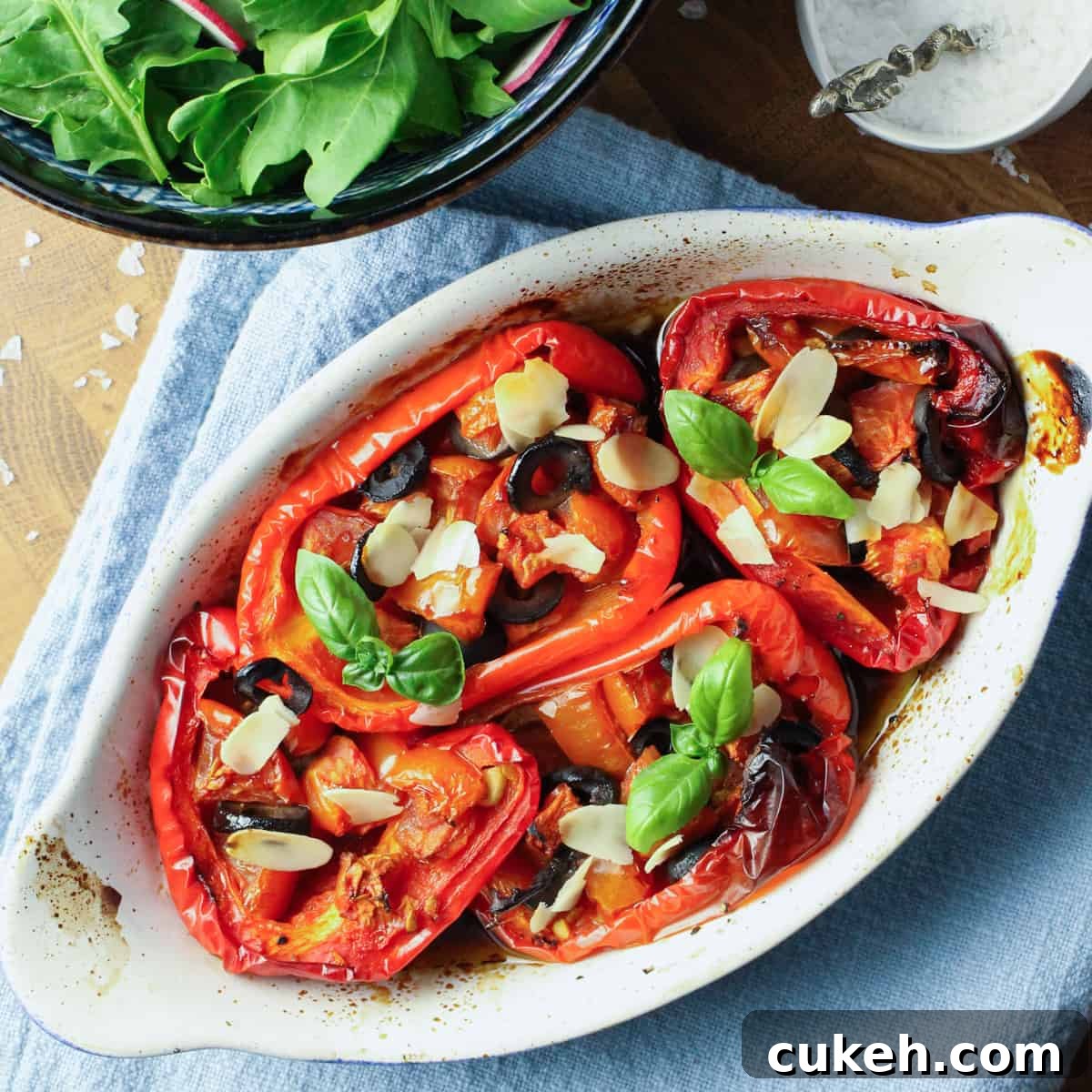 Mediterranean Roasted Red Peppers
