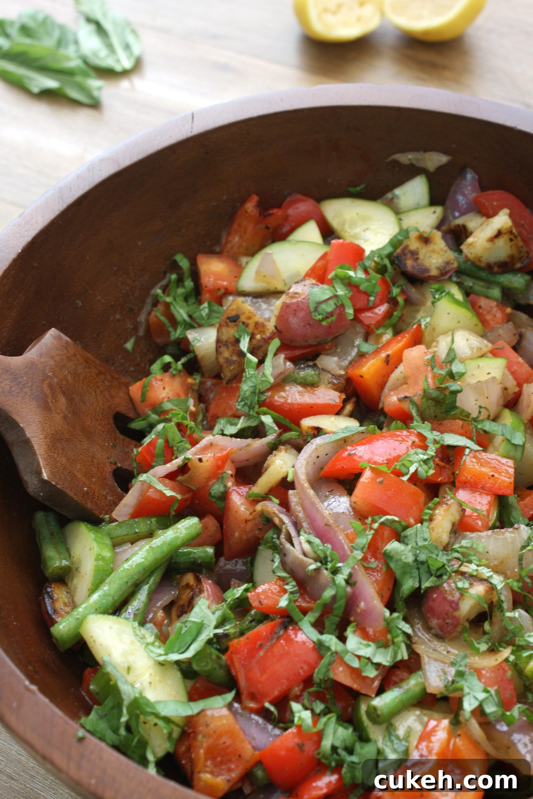 Finished salad