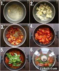 How to make tomato soup - 6 step by step photos