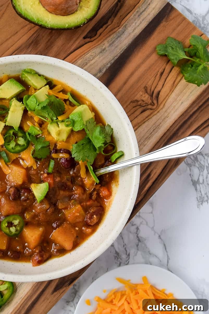 Slow Cooker Fall Harvest Chili