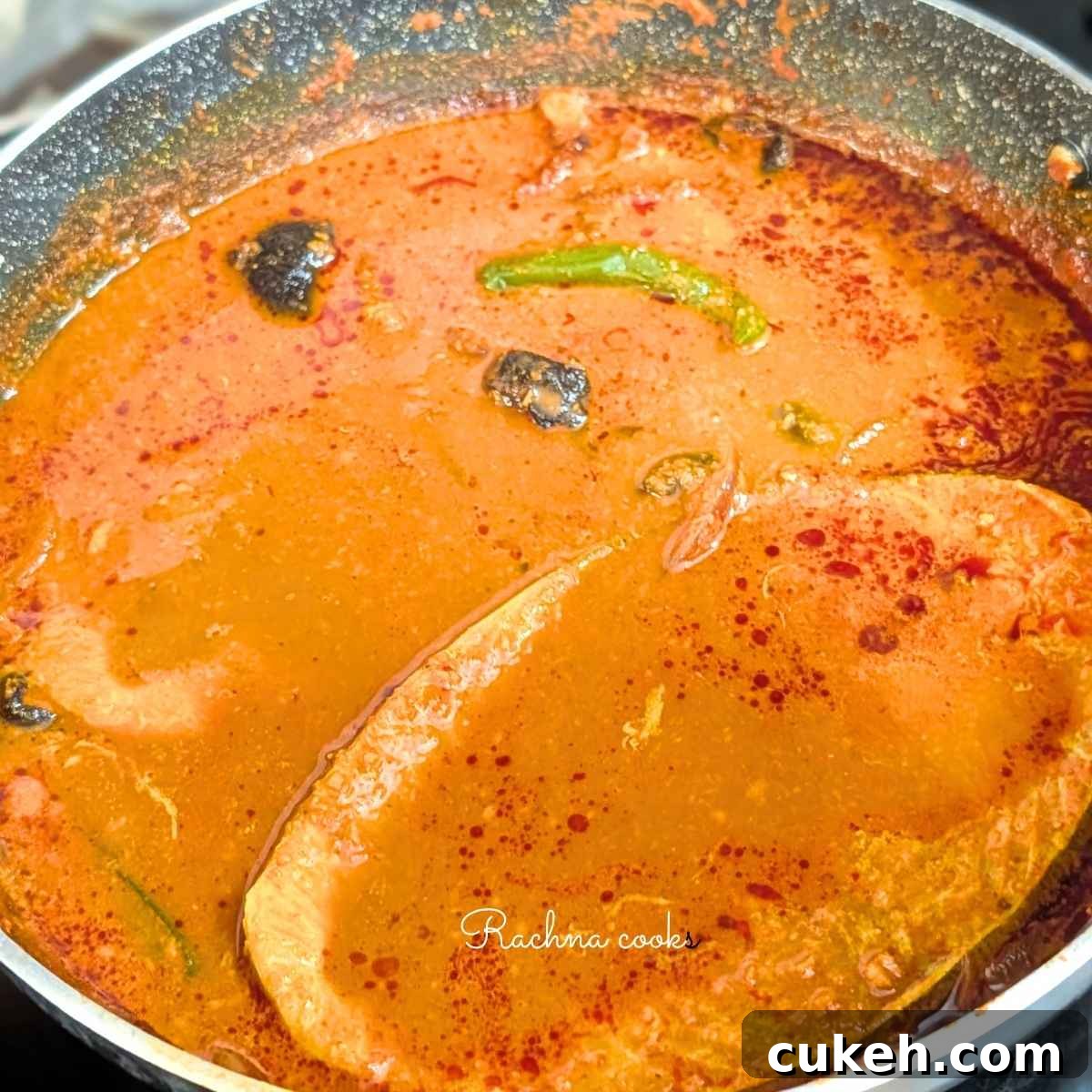 Malvani curry with surmai fillets added