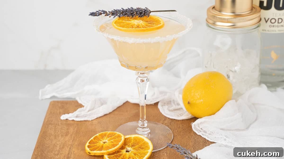 Lavender lemon drop martini.