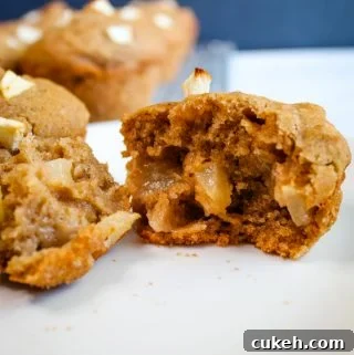 gluten free apple muffins on a serving plate