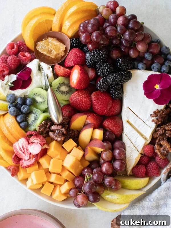 fruit and cheese platter