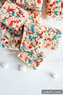 The Best Patriotic Rice Krispie Treats recipe | All Images © Beyond the Butter, LLC