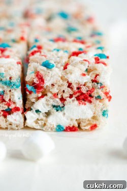 The Best Patriotic Rice Krispie Treats recipe | All Images © Beyond the Butter, LLC