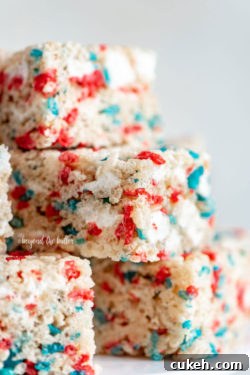 The Best Patriotic Rice Krispie Treats recipe | All Images © Beyond the Butter, LLC