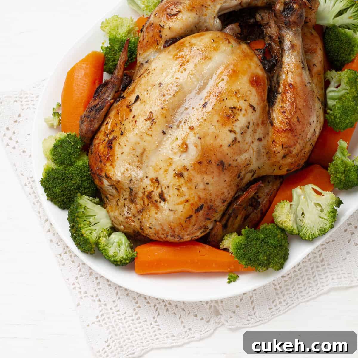 Instant Pot Whole Chicken served