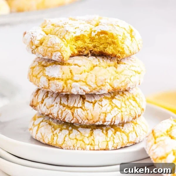 Forgotten-Style Homemade Cookies: Soft, Crispy, Timeless Recipe 4 Stack of lemon cookies