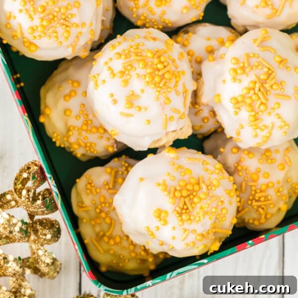 Forgotten-Style Homemade Cookies: Soft, Crispy, Timeless Recipe 3 A tray of ricotta cookies.