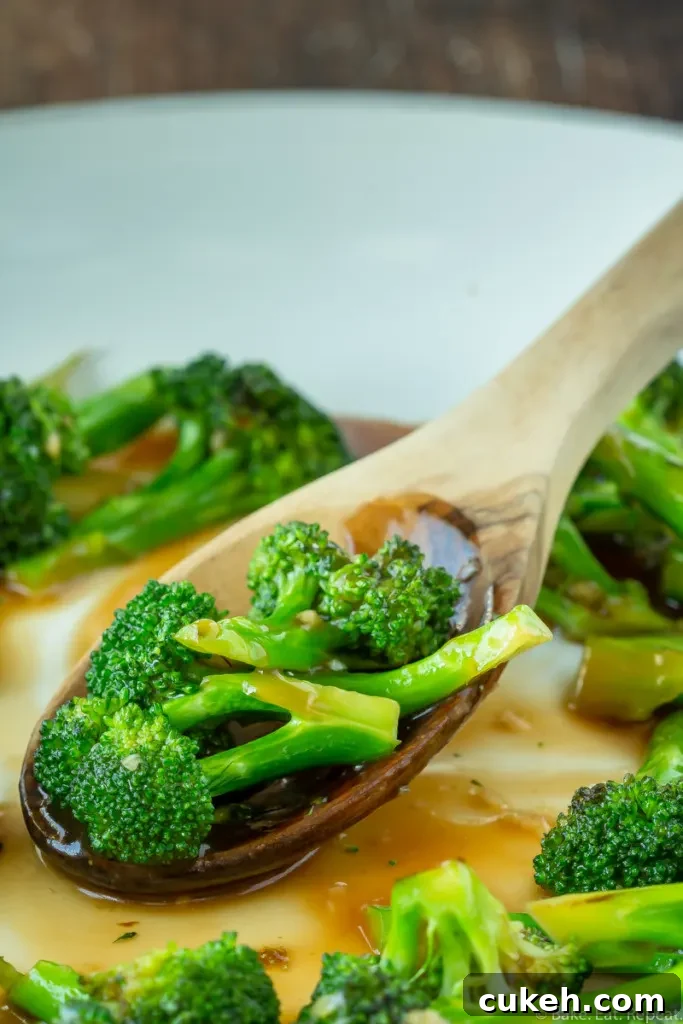 Easy to make Asian broccoli stir fry.