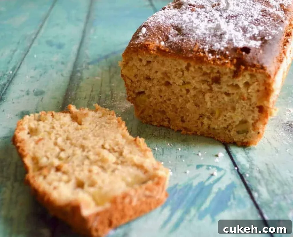 apple courgette loaf