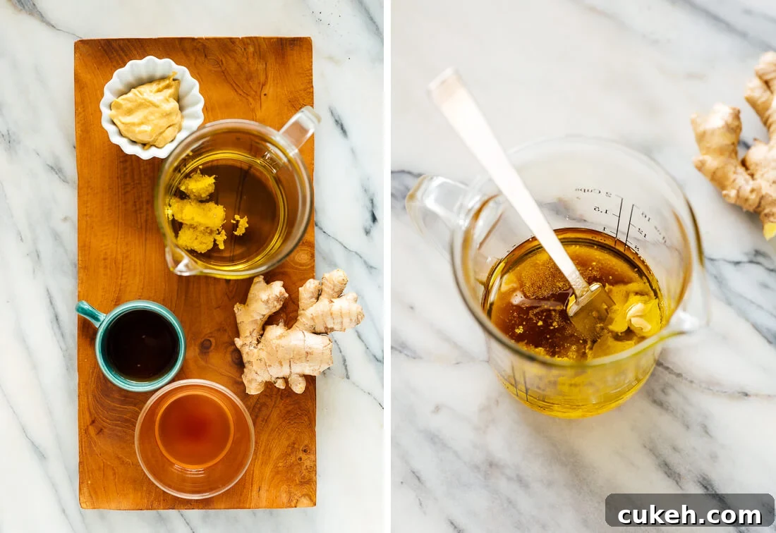 how to make ginger dressing