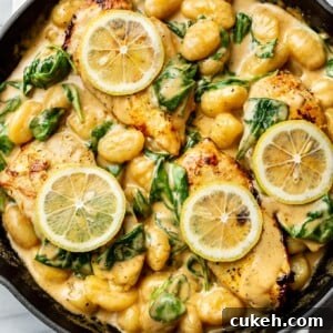 Creamy Lemon Chicken Gnocchi Recipe for Weeknight Dinners 8 the best creamy chicken gnocchi in a skillet