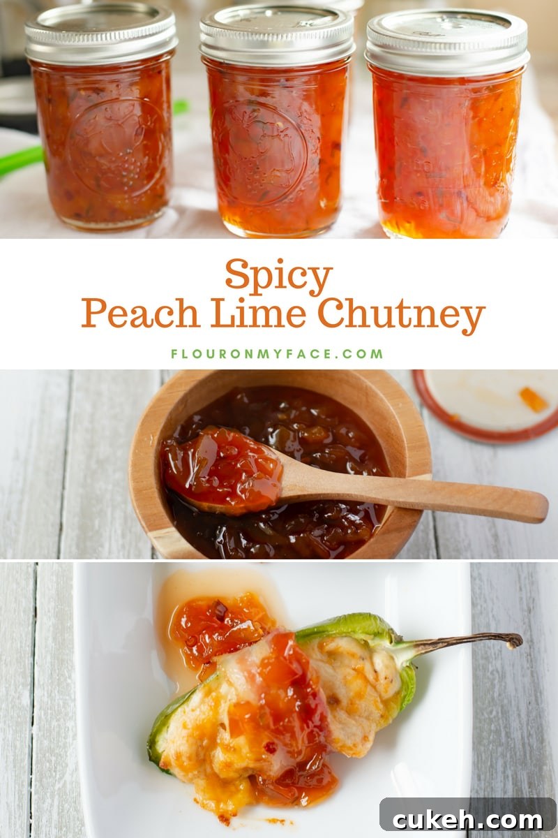 Spicy Peach Lime Chutney recipe