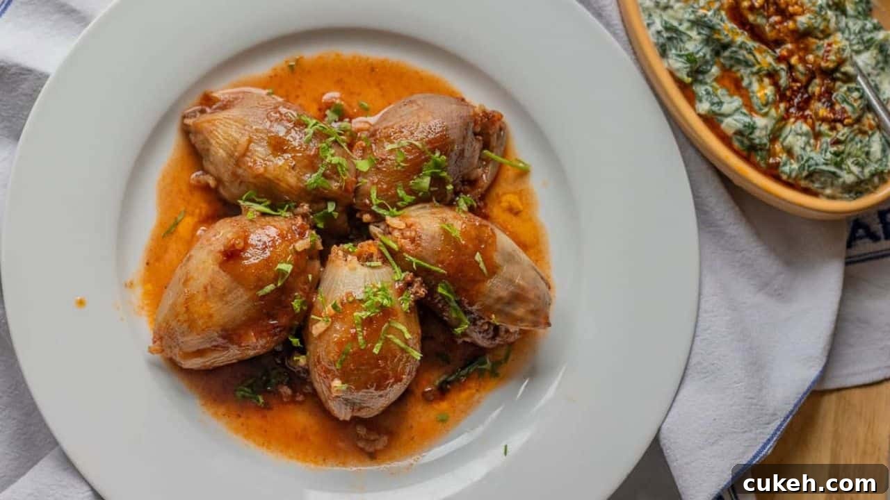 Rice Stuffed Onions