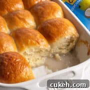 Pani popo in a white baking dish.