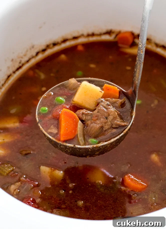 Crockpot Vegetable Beef Soup