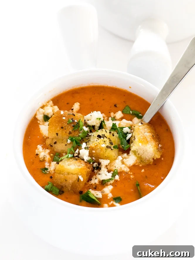 Roasted Red Pepper and Tomato Soup