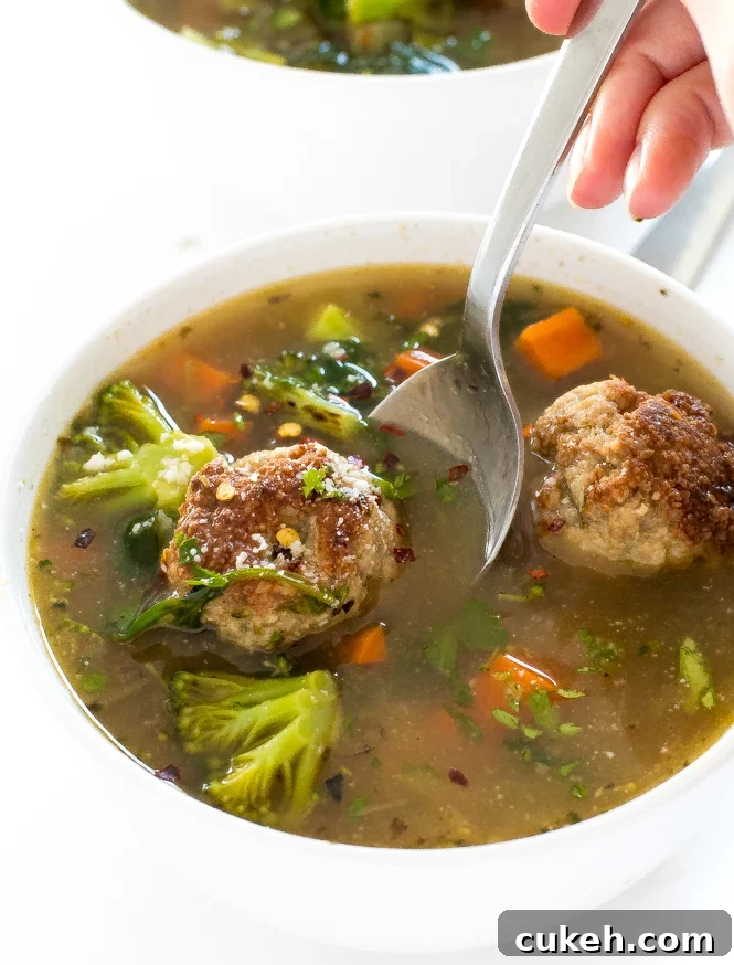 Turkey Meatball Vegetable Soup