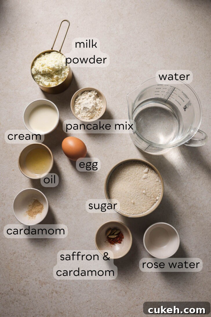 Gulab Jamun ingredients