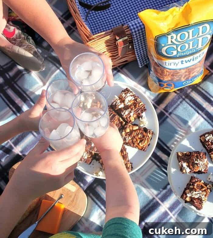 Pretzel Peanut Popcorn Brownies