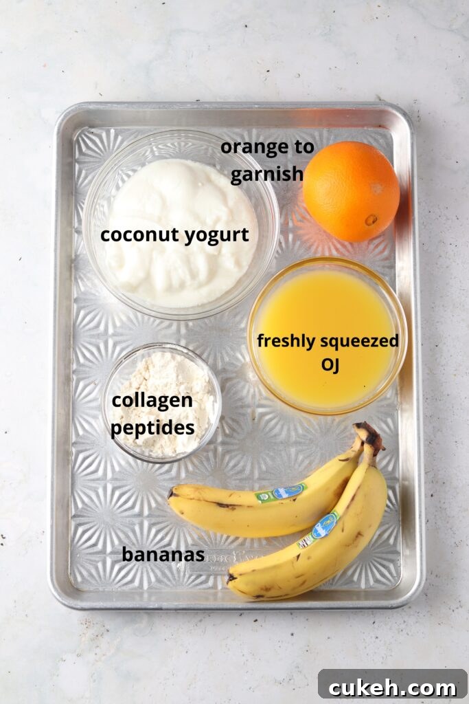 ingredients on a metal tray