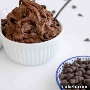 How to Make Safe Edible Brownie Batter at Home 9 a bowl of edible brownie batter.