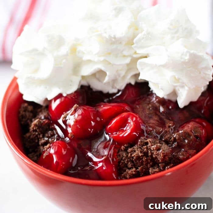 Decadent Instant Pot Black Forest Cobbler Recipe with Video 2 chocolate cobbler