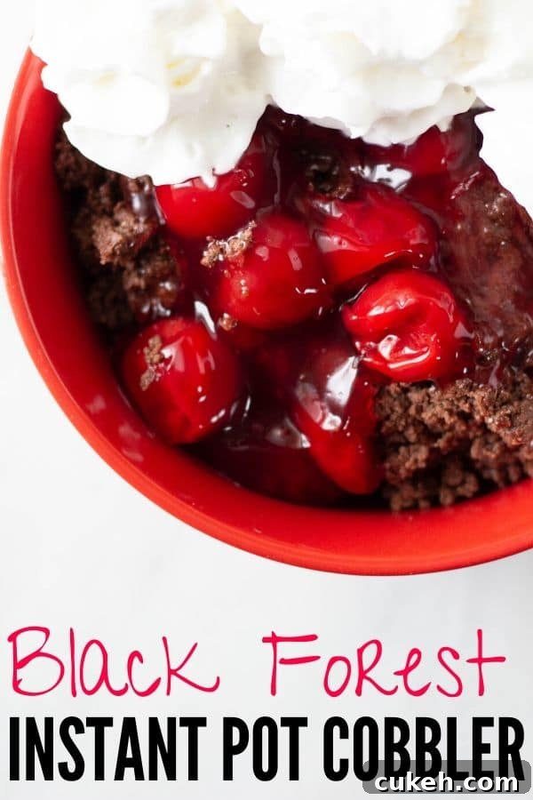 Decadent Instant Pot Black Forest Cobbler Recipe with Video 3 Black Forest