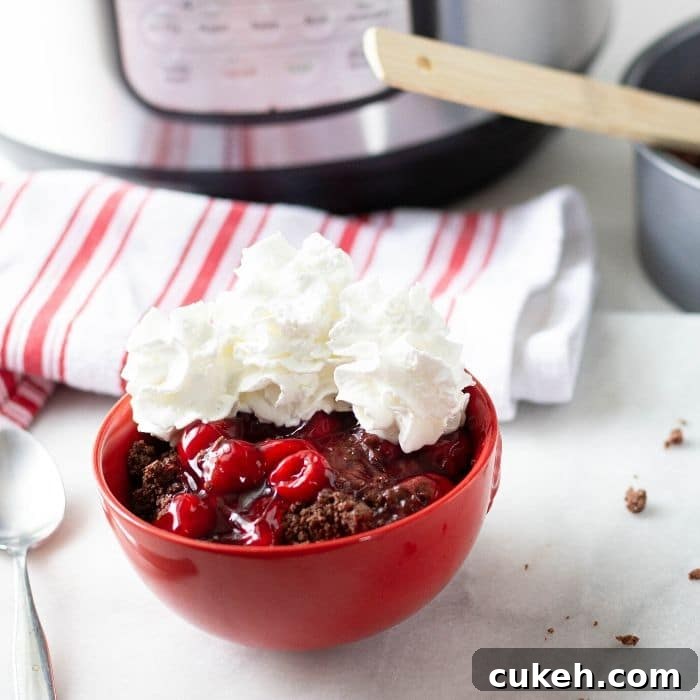 Decadent Instant Pot Black Forest Cobbler Recipe with Video 6 instant pot cobbler recipe (1)