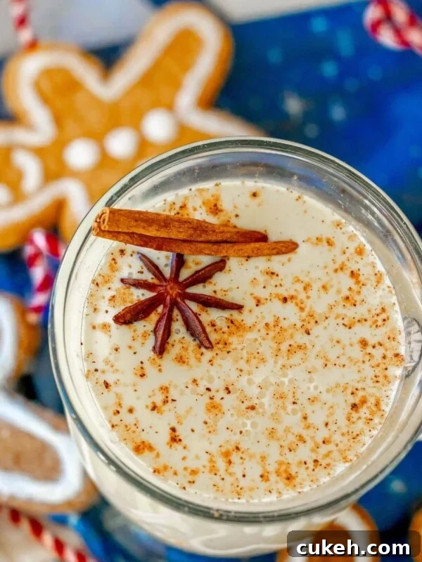 Saint Patrick's Day Hot Chocolate Bombs Recipe: Festive Ideas & Tips 7 eggnog in a glass mug with nutmeg on top