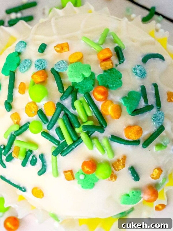 Saint Patrick's Day Hot Chocolate Bombs Recipe: Festive Ideas & Tips 10 St. Patrick's Day cupcake with green frosting and sprinkles.