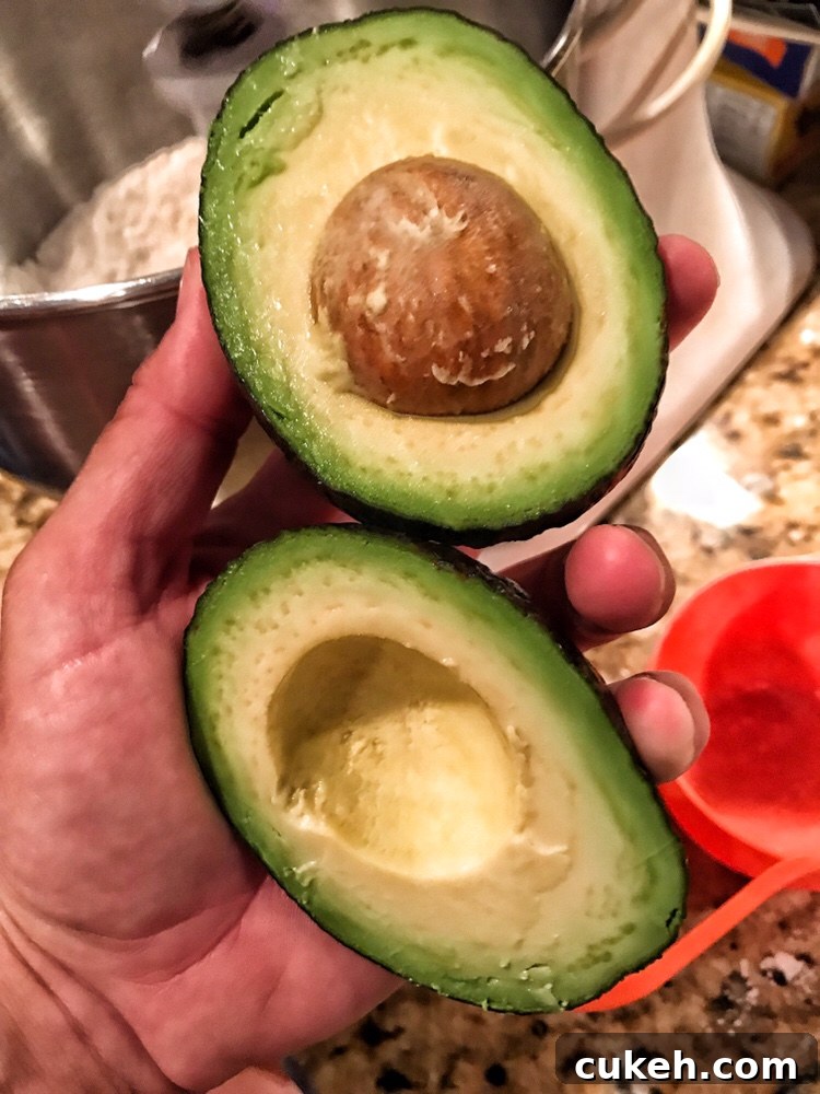 Morning Breakfast Bread Recipes for Quick Homemade Loaves 6 An avocado split in half.