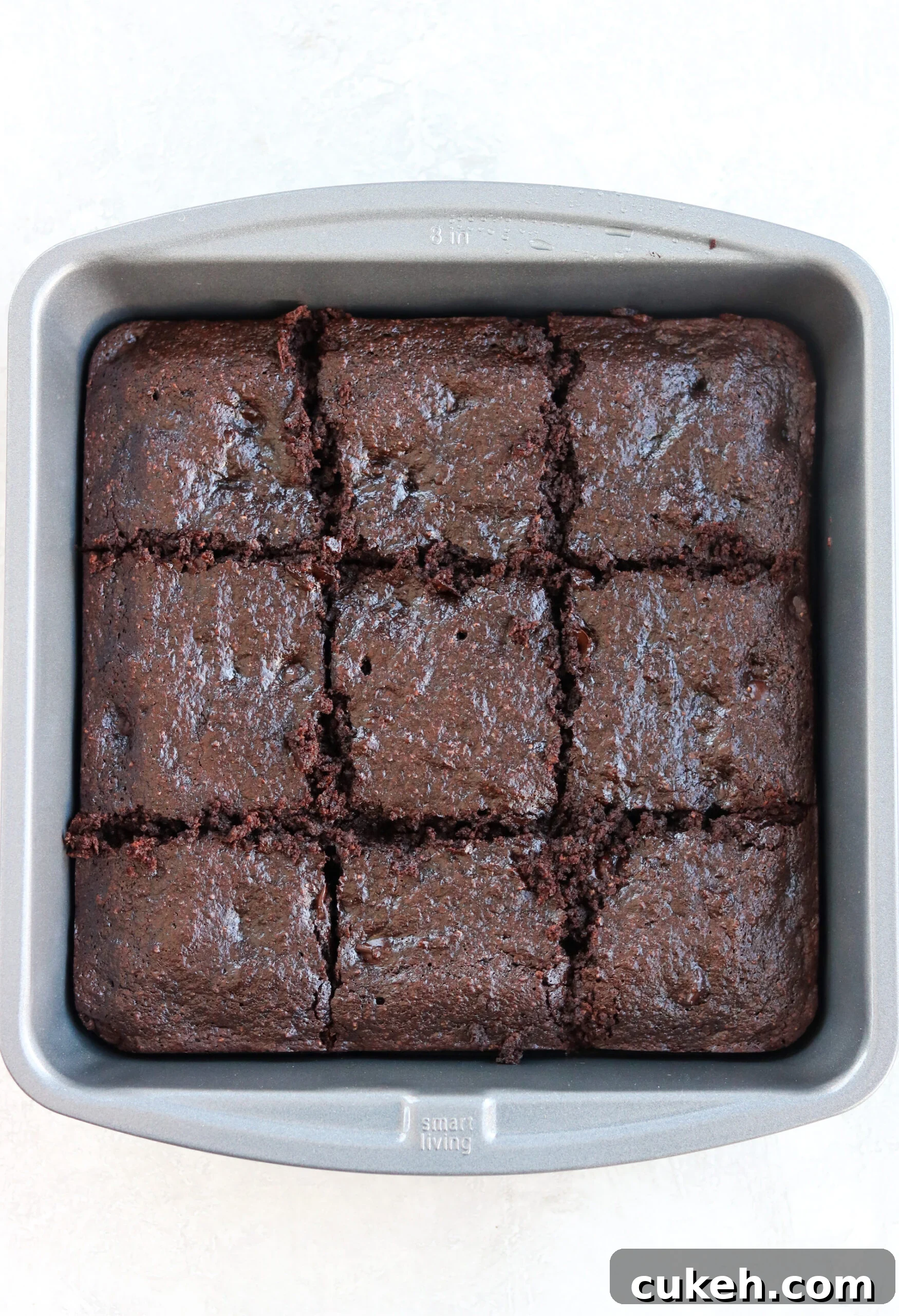 brownies in a baking pan