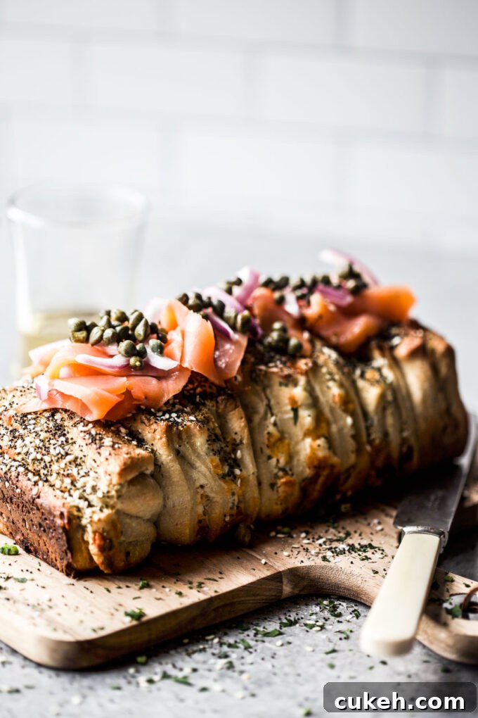 Cream Cheese Bagel & Lox
Pull-Apart Loaf