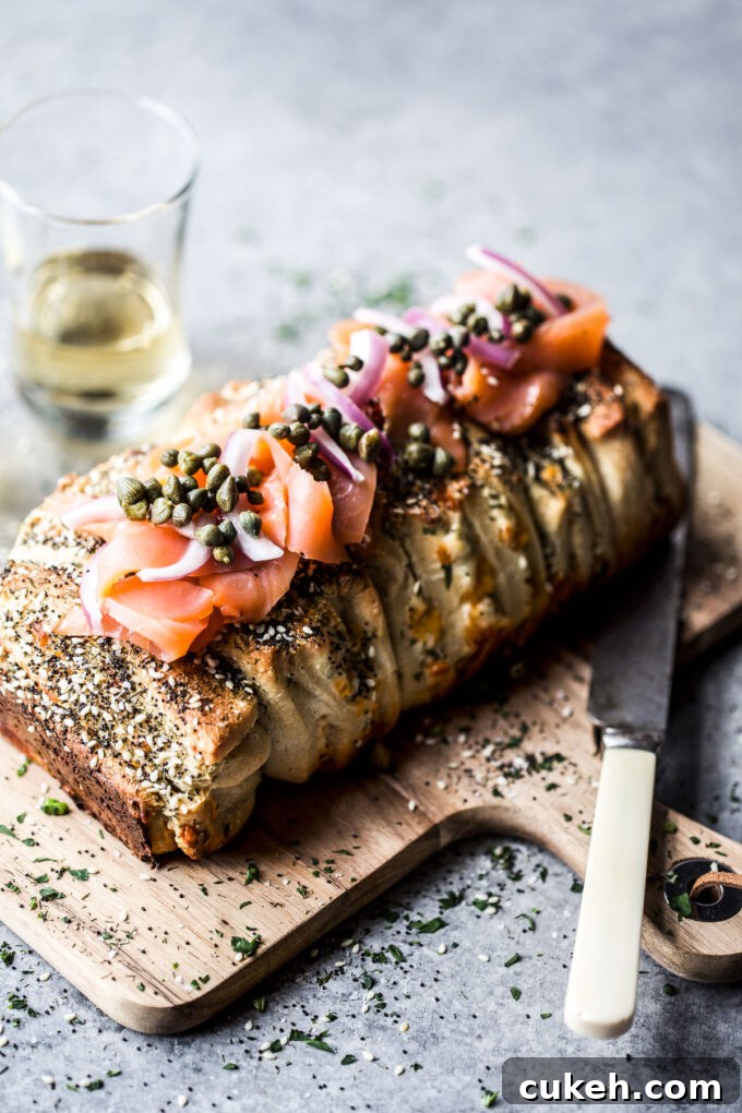 Cream Cheese Bagel & Lox
Pull-Apart Loaf