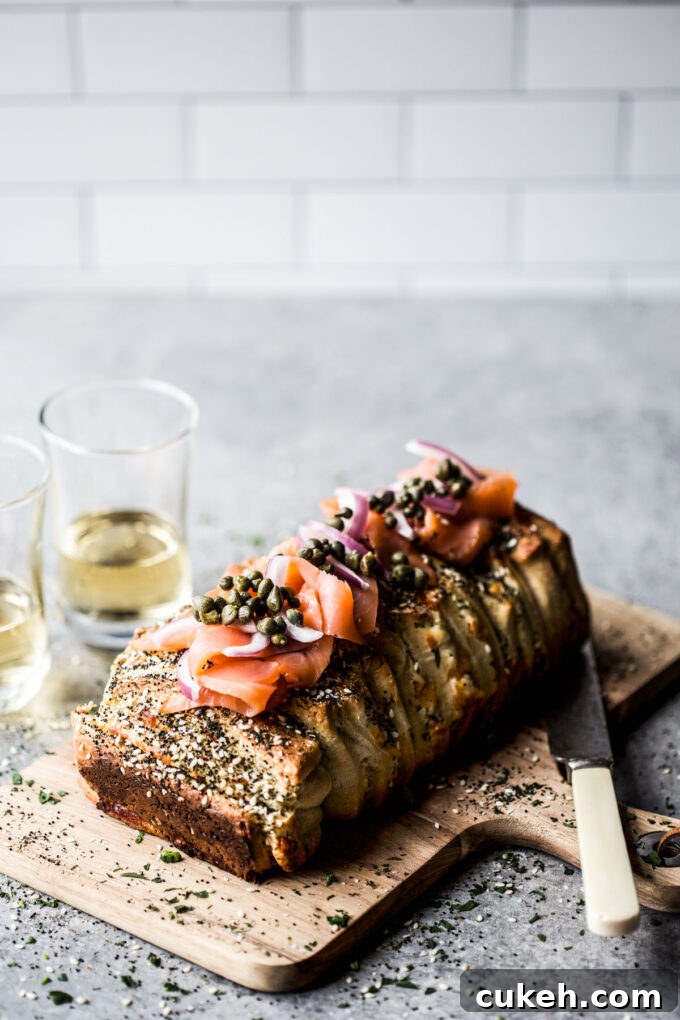 Cream Cheese Bagel & Lox
Pull-Apart Loaf