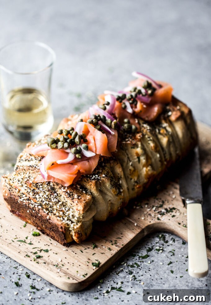 Cream Cheese Bagel & Lox
Pull-Apart Loaf