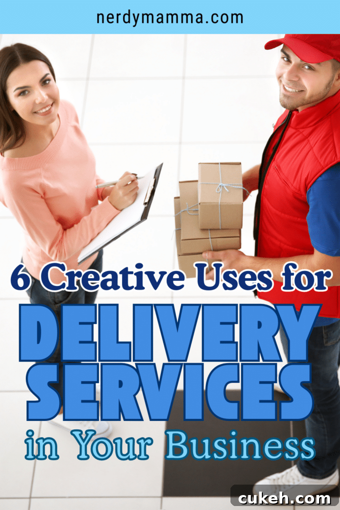 6 Smart Ways Businesses Can Use Delivery Services for Growth 4 A business owner receiving packages from a delivery service, illustrating innovative ways businesses can use delivery solutions.