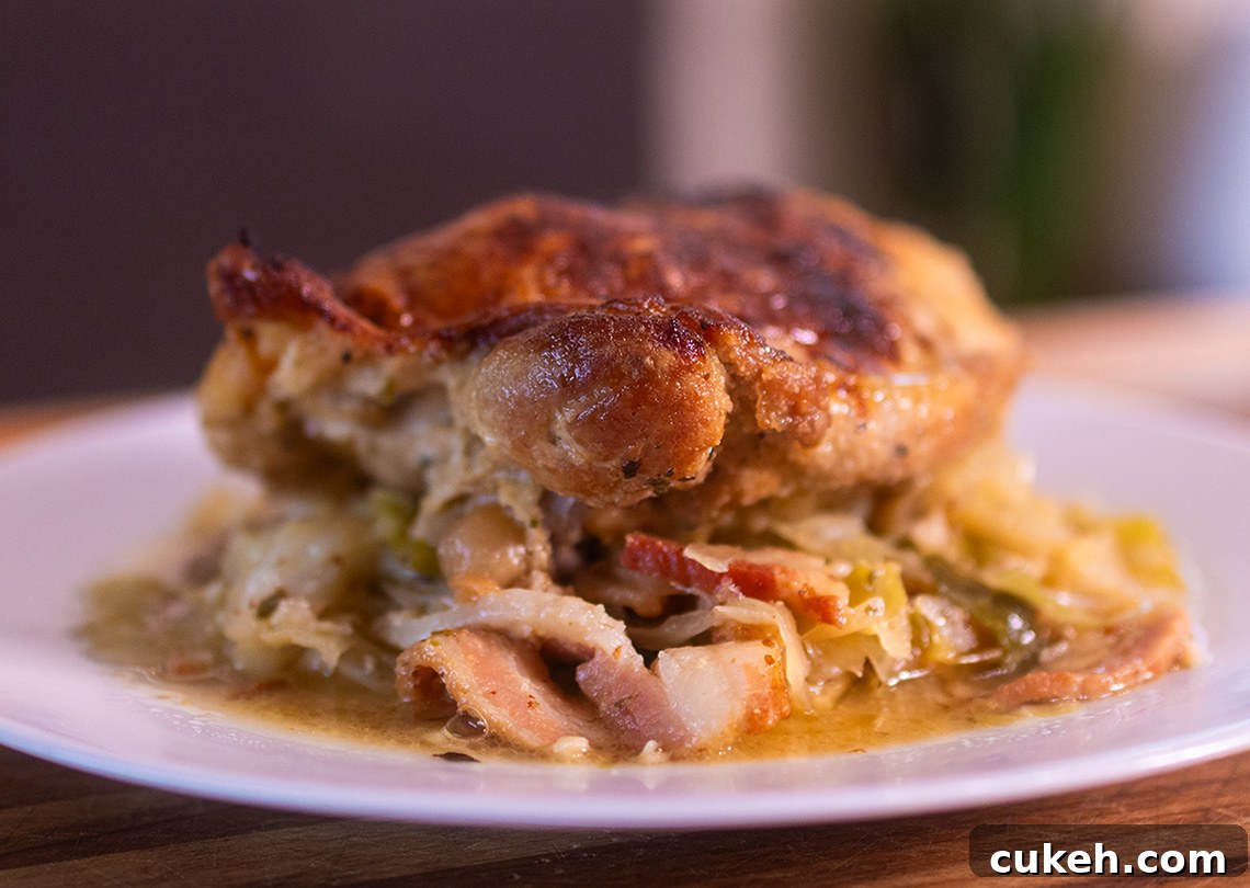 Woodfire Chicken and Cabbage