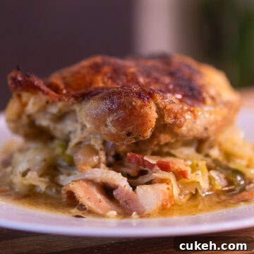 Woodfire Chicken and Cabbage