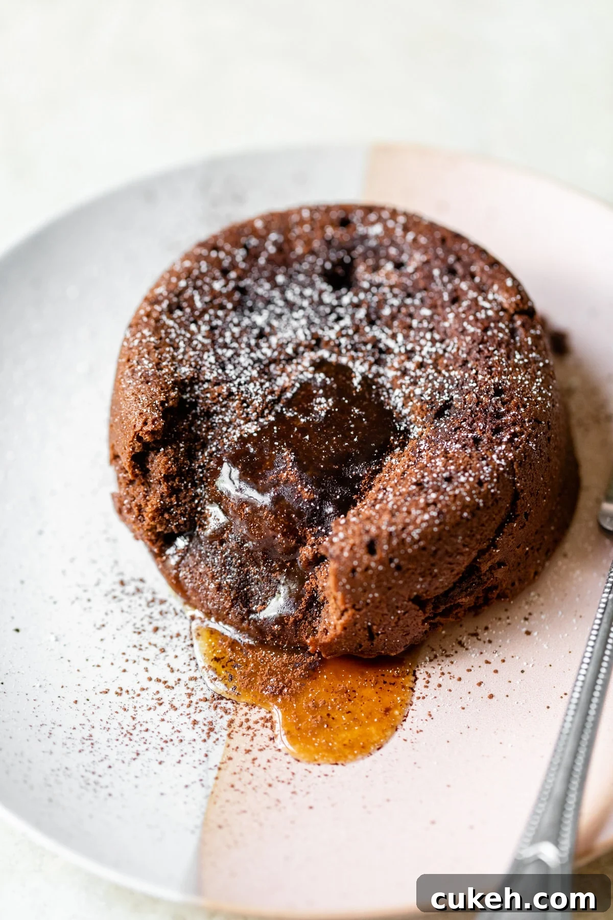 lava cake on a plate
