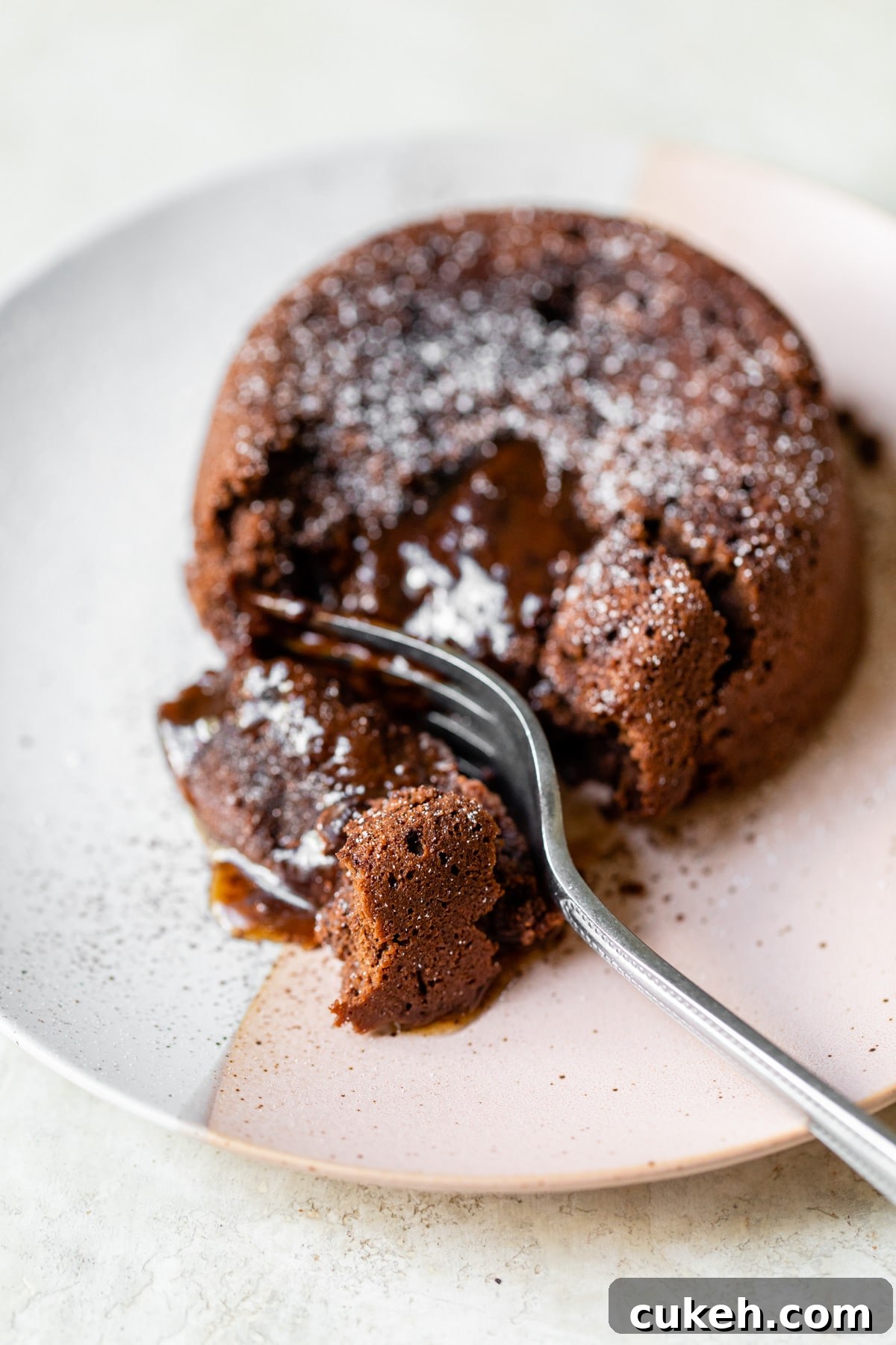 lava cake on a plate