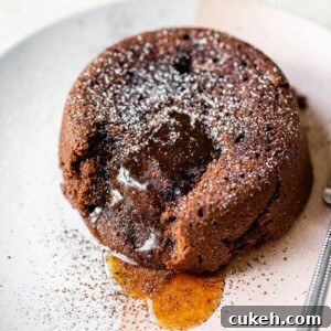 lava cake on a plate